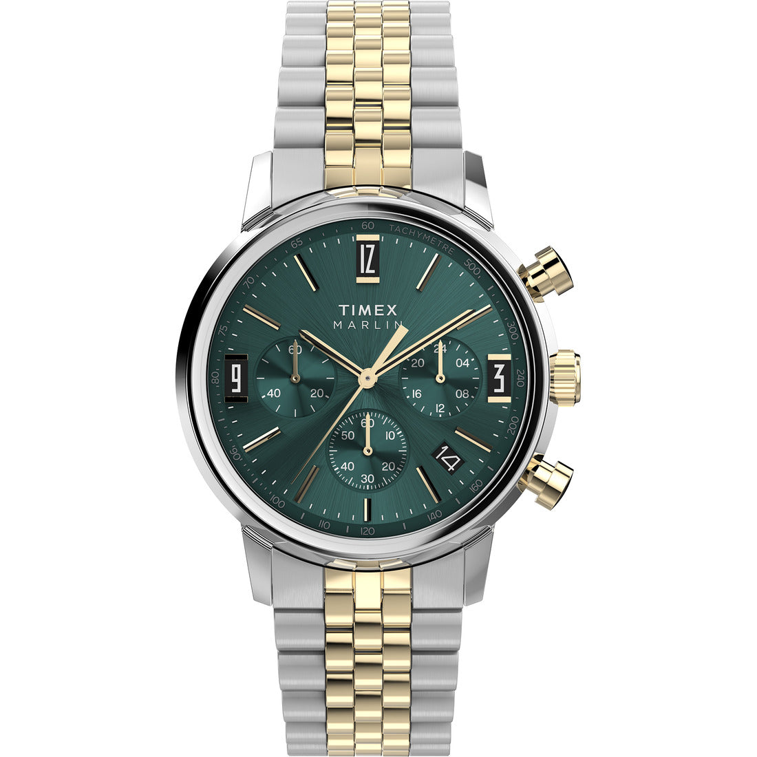 TW2W60000 Timex | Marlin Quartz Chronograph 40mm Bicolor Watch (Men)