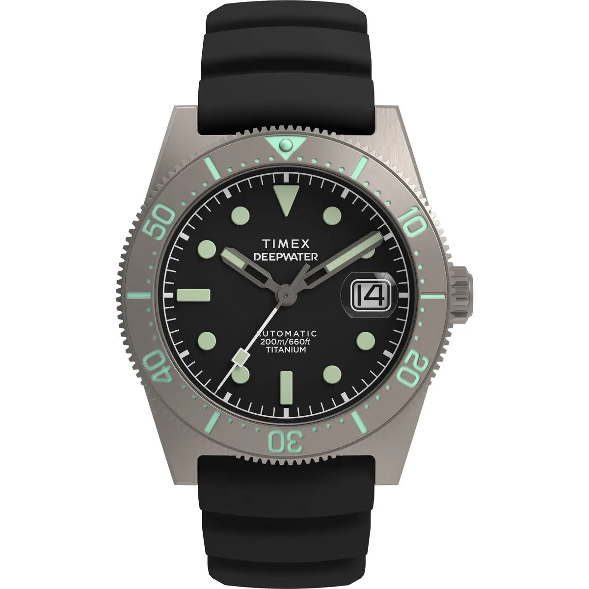 Timex Deepwater Black Dial Analog Automatic Men's Watch TW2W73800UJ