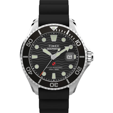 Timex Deep Water Black Round Dial Analog Men's Watch - TW2W81600UJ - Buy Now at Sai Creations Watches