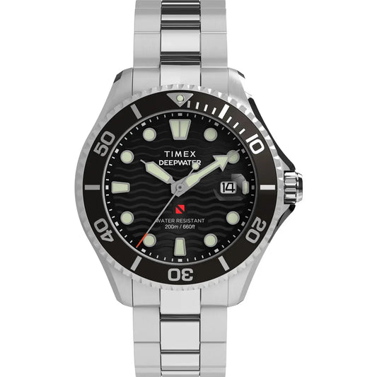 Timex Deep Water Meridian Black Dial Analog Men's Watch TW2W82000UJ