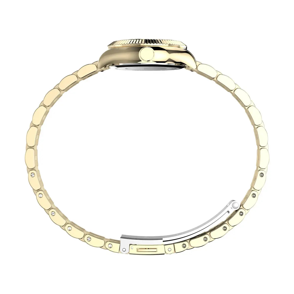 Timex Trend Gold-Tone Round Dial Analog Women's Watch - TW2W91000UJ