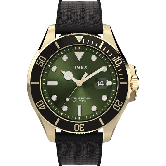 Timex Trend Green Round Dial Analog Men's Watch - TW2Y05300UJ