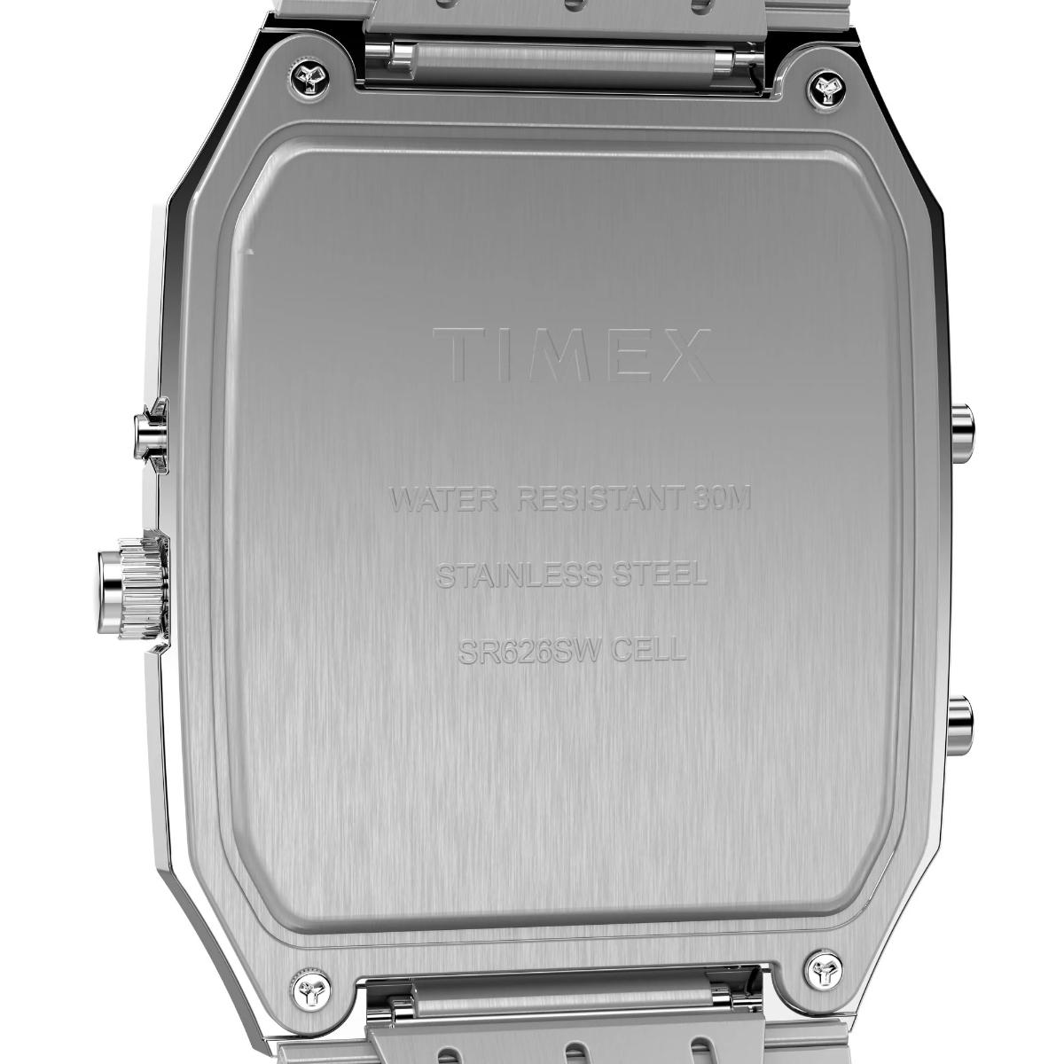 Timex Q Black Rectangle Dial Analog-Digital Men's Watch TW2Y05900UJ