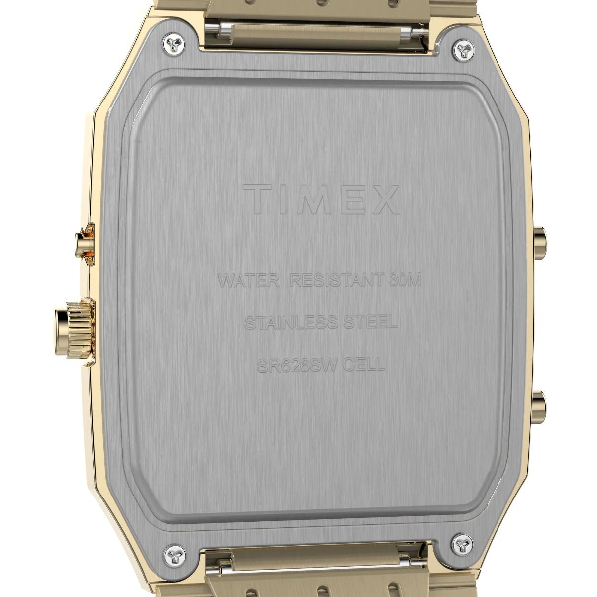 Timex Q Champagne Dial Analog-Digital Men's Watch - TW2Y06000UJ