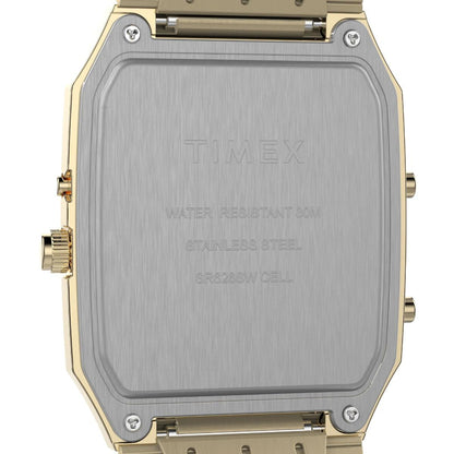 Timex Q Champagne Dial Analog-Digital Men's Watch - TW2Y06000UJ