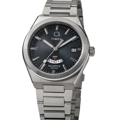 Timex Q Black Round Dial Analog Men's Watch - TW2Y12100UJ