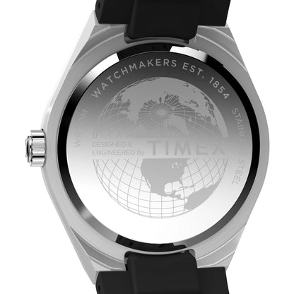 Timex Q Silver-Tone Round Dial Analog Men's Watch - TW2Y12200UJ