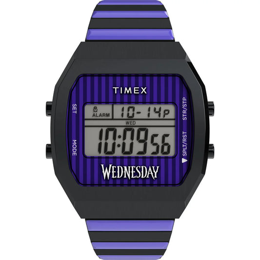 Timex x Wednesday T80 Stainless Steel Men's Watch - TW2Y19500X6
