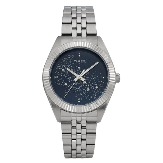 Timex Trend Legacy Blue Round Dial Analog Women's Watch - TW2Y20100IK