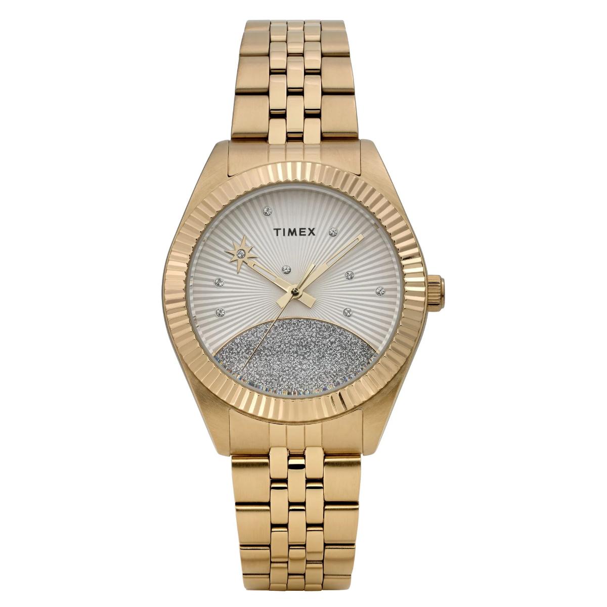 Timex Trend Legacy White Round Dial Analog Women's Watch - TW2Y20300IK