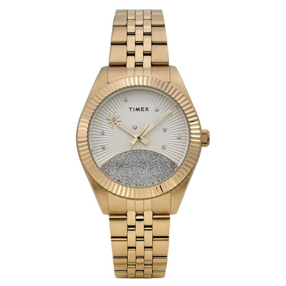 Timex Trend Legacy White Round Dial Analog Women's Watch - TW2Y20300IK