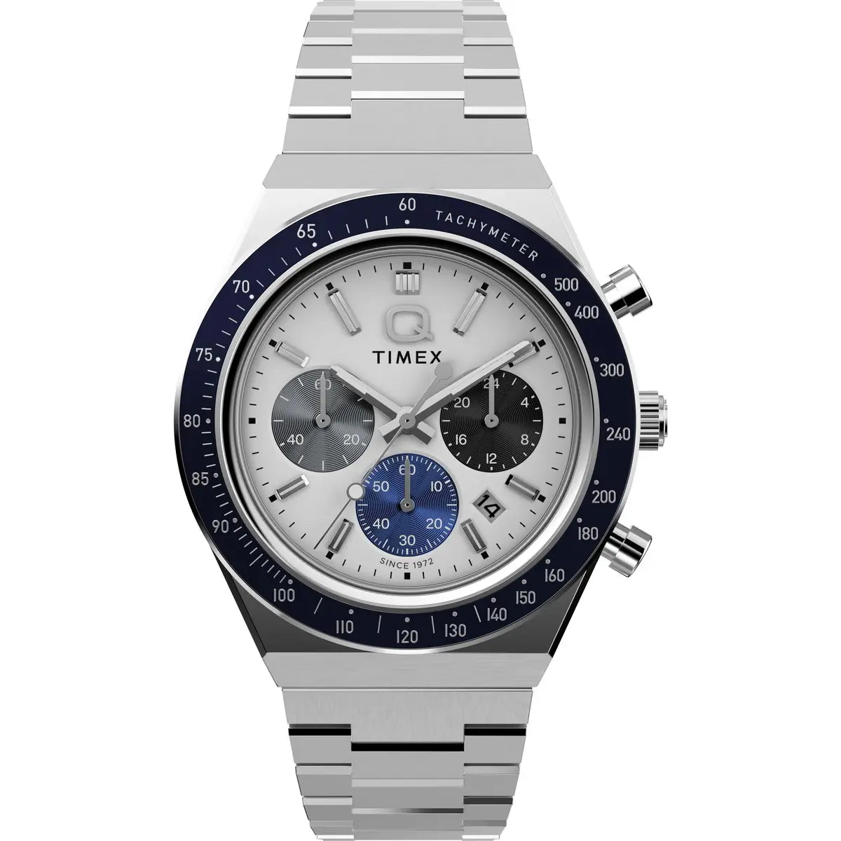 Timex Quartz Q Sport White Dial Analog Watch For Men TW2Y36200IK
