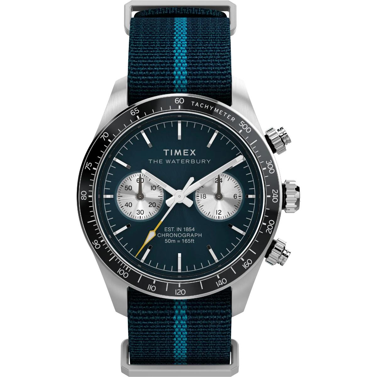 Timex Waterbury Heritage Blue Round Dial Analog Men's Watch TW2Y39000IK