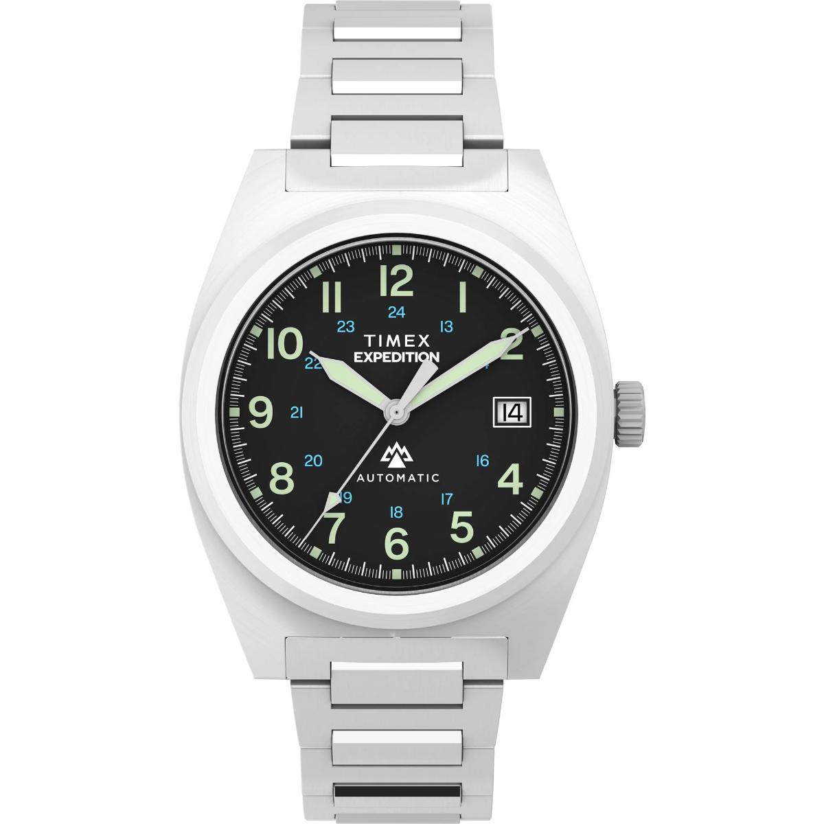 Timex Capstone Black Dial Mechanical Automatic Men's Watch TW2Y39600UJ