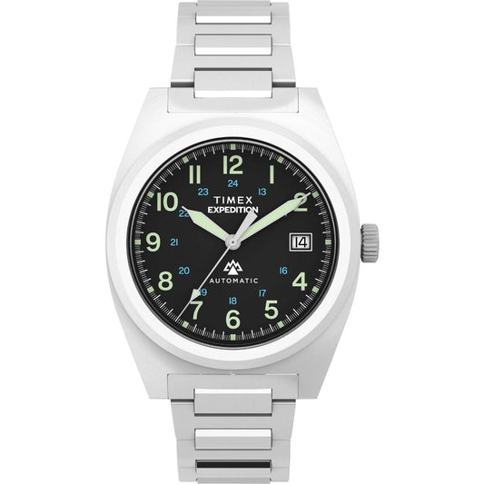 Timex Capstone Black Dial Mechanical Automatic Men's Watch TW2Y39600UJ