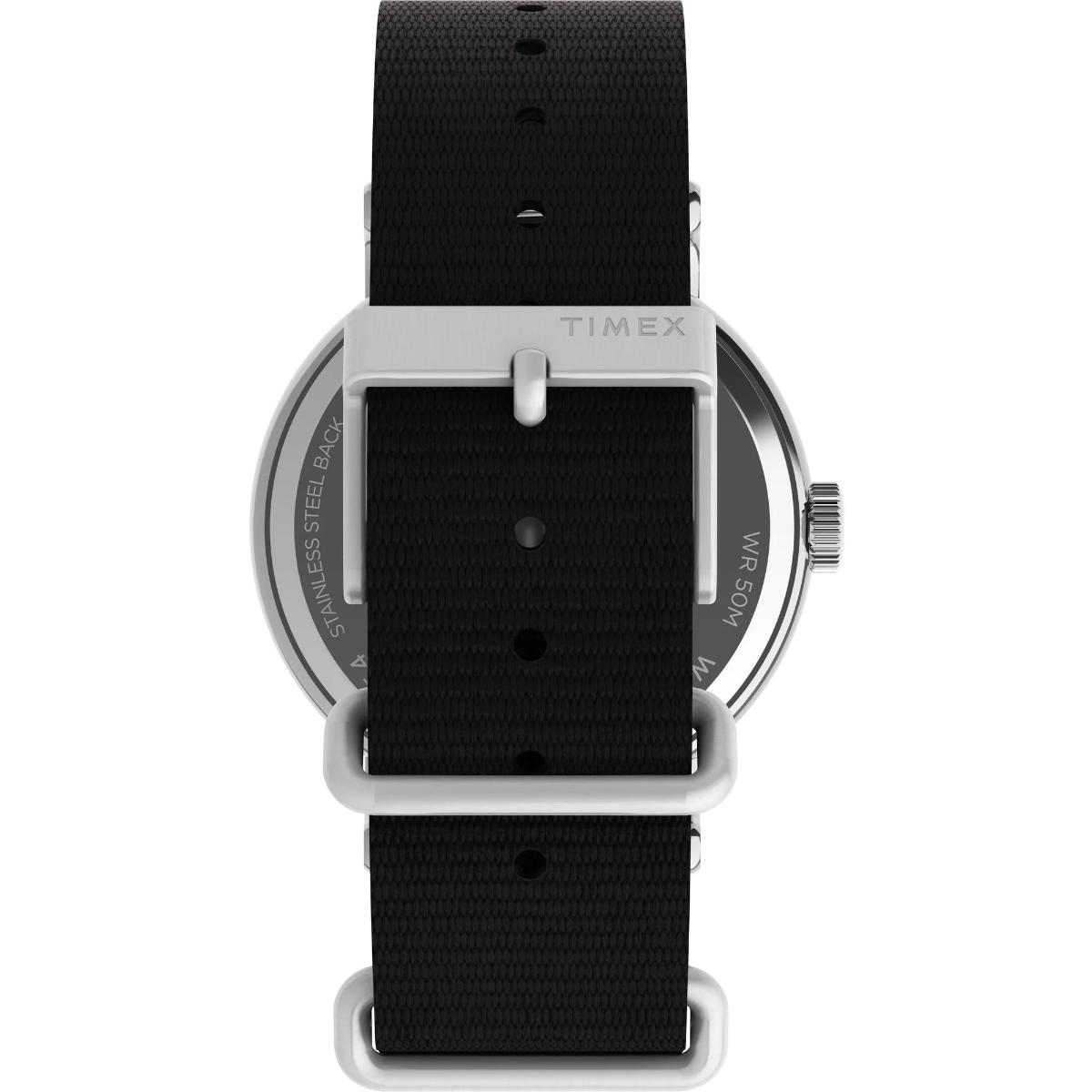Timex Quartz Black Dial Analog Fabric Men's Watch TW2Y46400X6