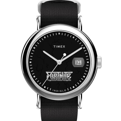 Timex Quartz Black Dial Analog Fabric Men's Watch TW2Y46400X6