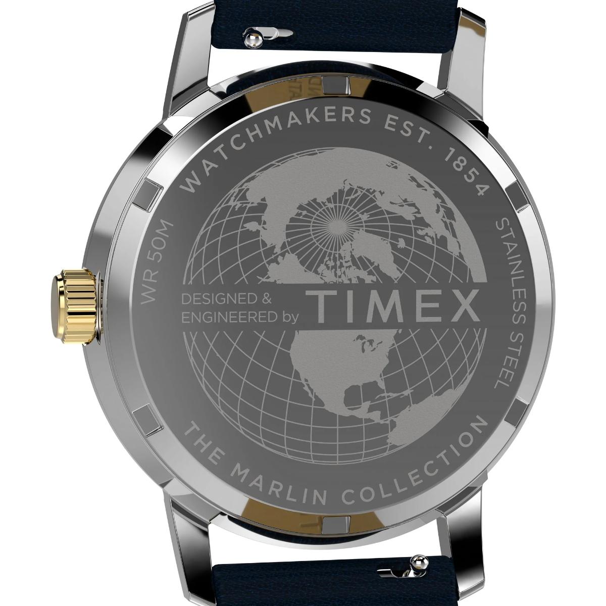 Timex Marlin GMT Blue Round Dial Analog Men's Watch - TW2Y47900UJ