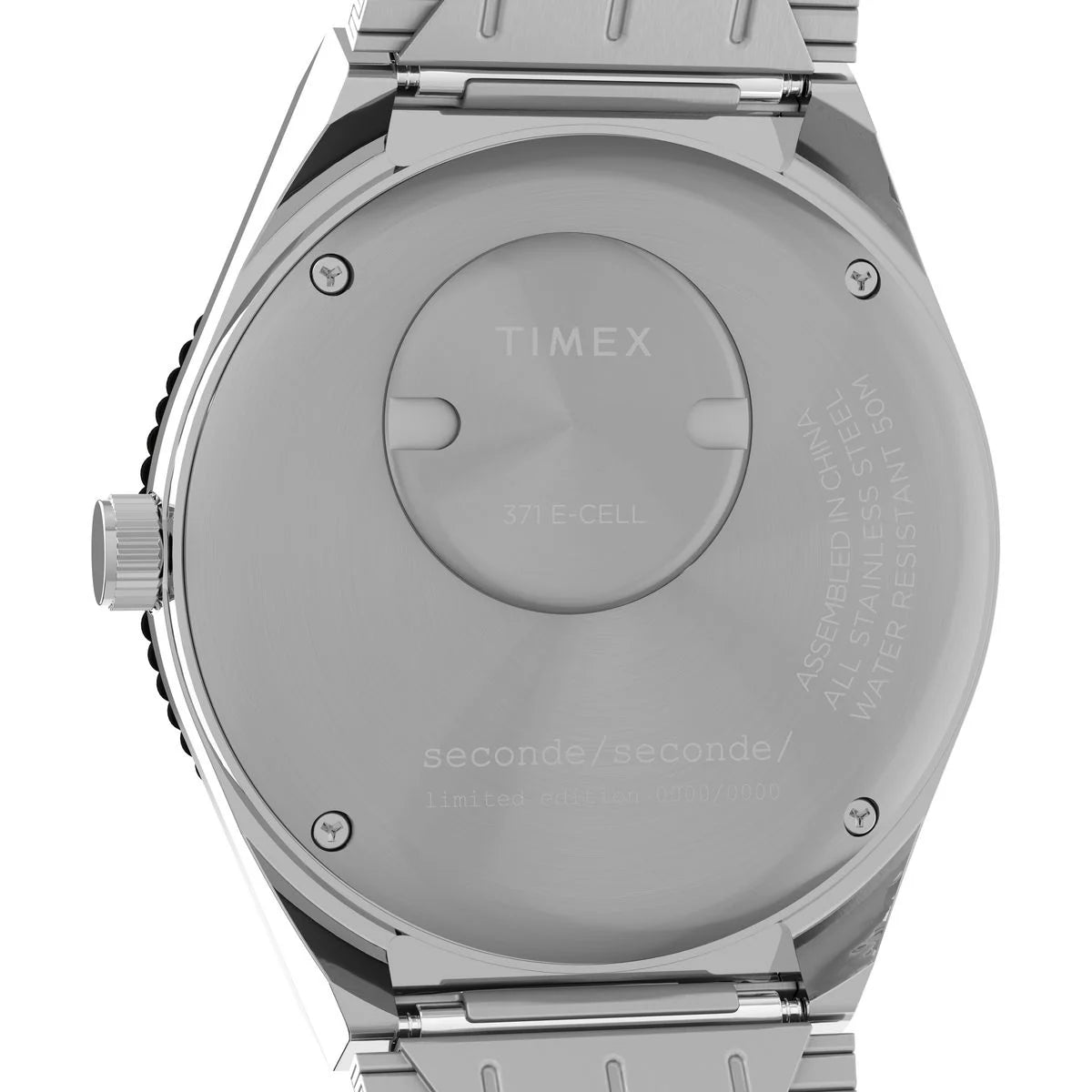 Timex Seconde/Seconde Black Dial Analog Unisex Watch TW2Y48100X6