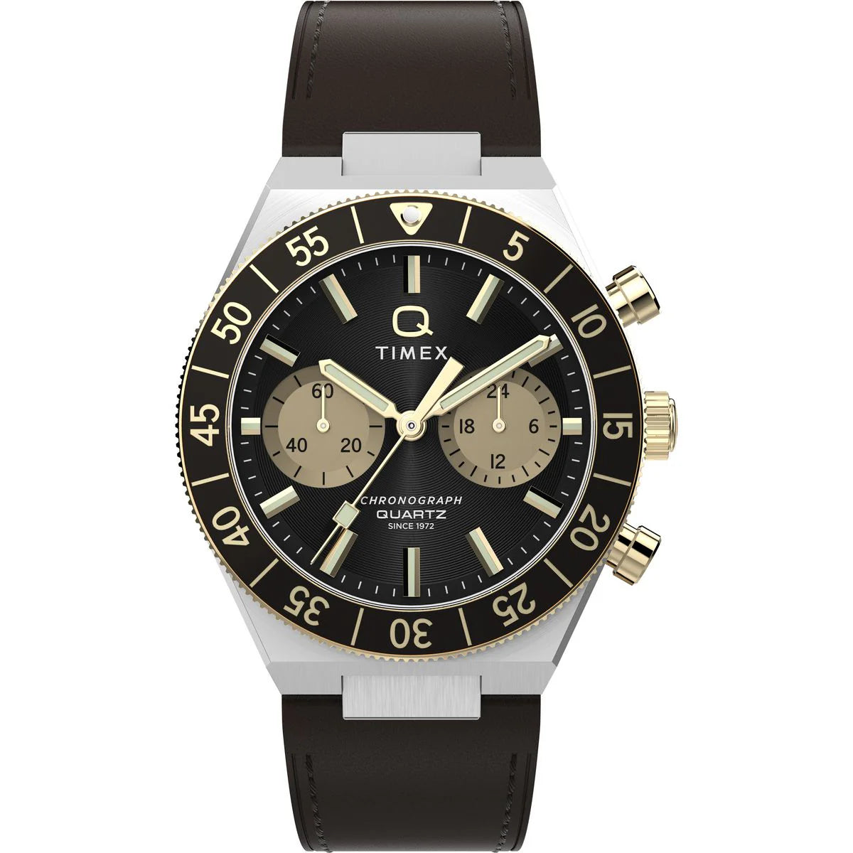 Timex Quartz Black Dial Analog Chronograph Men's Watch TW2Y56000IK