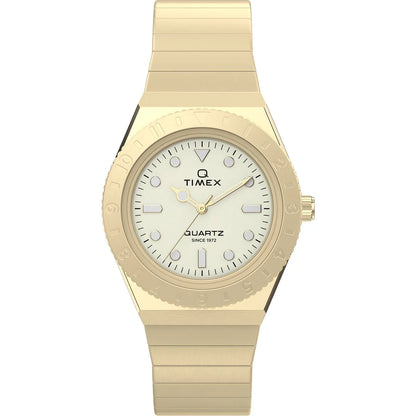Timex Quartz Q Sport Beige Dial Analog Women's Watch - TW2Y57500UJ