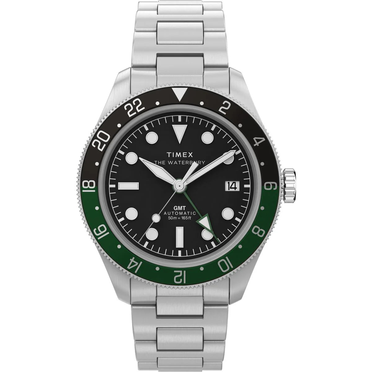 Timex Waterbury Black Dial Mechanical Automatic Men's Watch TW2Y60800UJ