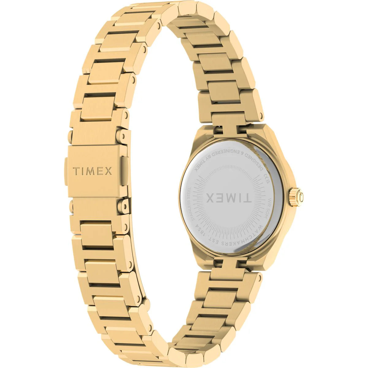 Timex Quartz Gold Dial Analog Stainless Steel Women's Watch TW2Y68300UJ
