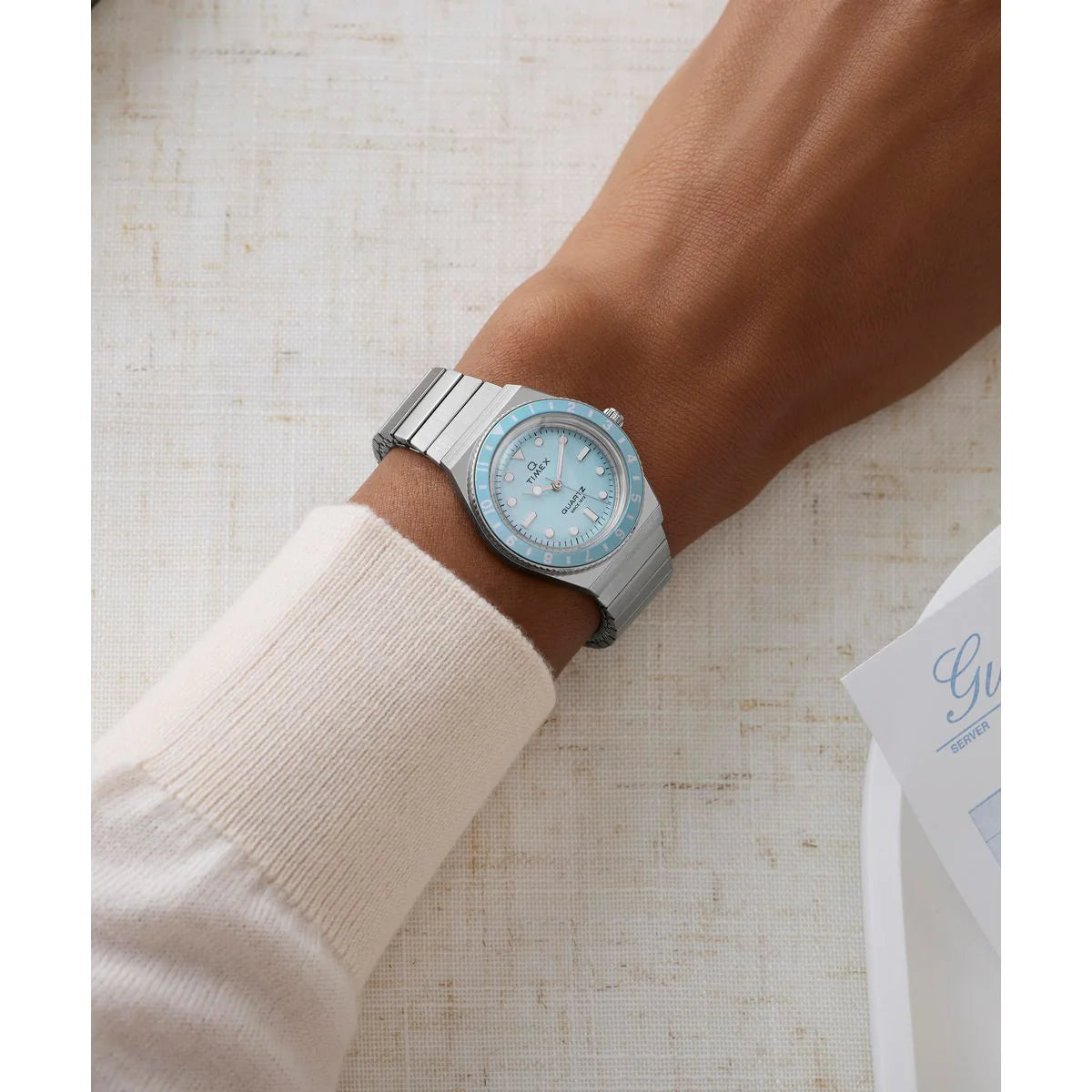 Timex Quartz Q Sport Blue Dial Analog Women's Watch - TW2Y77300UJ