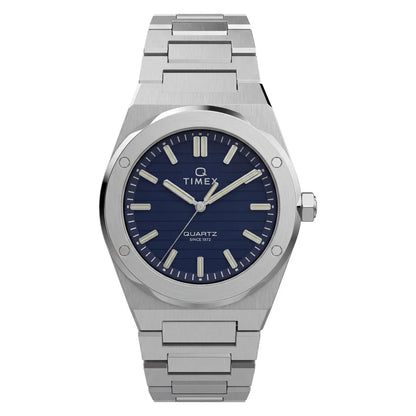 Q Timex Quartz Blue Round Dial Analog Men's Watch TW2Y81400UJ