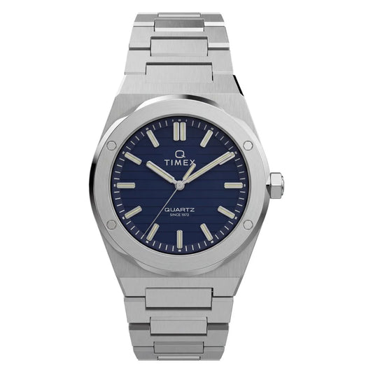 Q Timex Quartz Blue Round Dial Analog Men's Watch TW2Y81400UJ