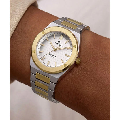 Q Timex Quartz Silver Round Dial Analog Women's Watch - TW2Y81900UJ