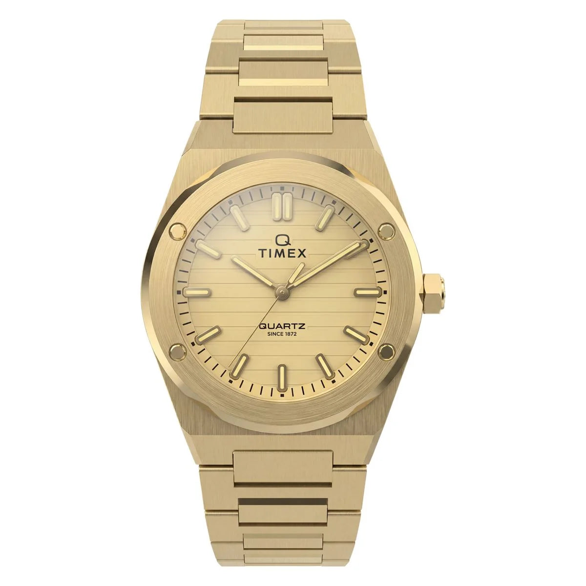 Q Timex Quartz Gold Round Dial Analog Women's Watch - TW2Y82000UJ