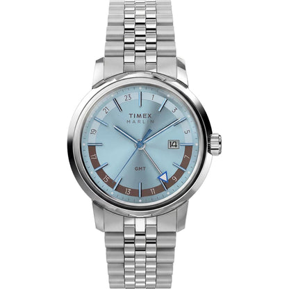 Timex quartz Marlin GMT Blue Dial Analog Men's Watch TW2Y84100