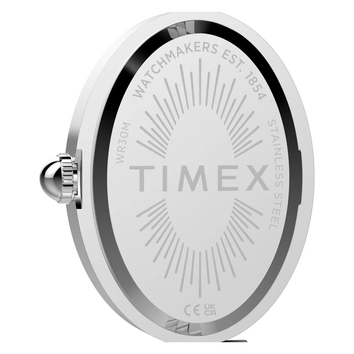 Timex Cavatina Oval White Dial Analog Women's Watch - TW2Y86000UJ