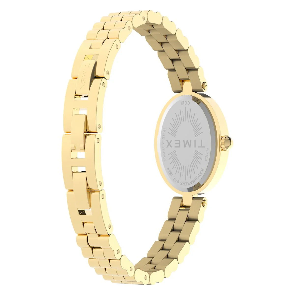 Timex Cavatina Oval Black Dial Analog Women's Watch - TW2Y86200UJ