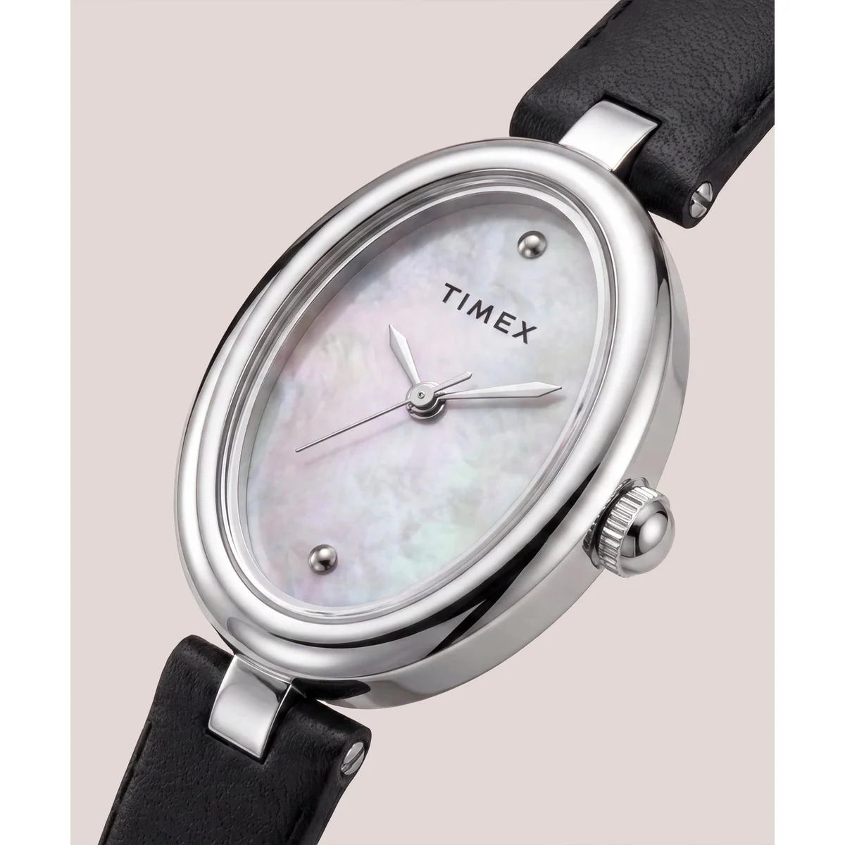 Timex Cavatina Oval White Dial Analog Women's Watch - TW2Y86400UJ