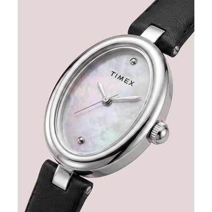 Timex Cavatina Oval White Dial Analog Women's Watch - TW2Y86400UJ