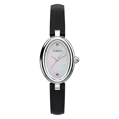 Timex Cavatina Oval White Dial Analog Women's Watch - TW2Y86400UJ
