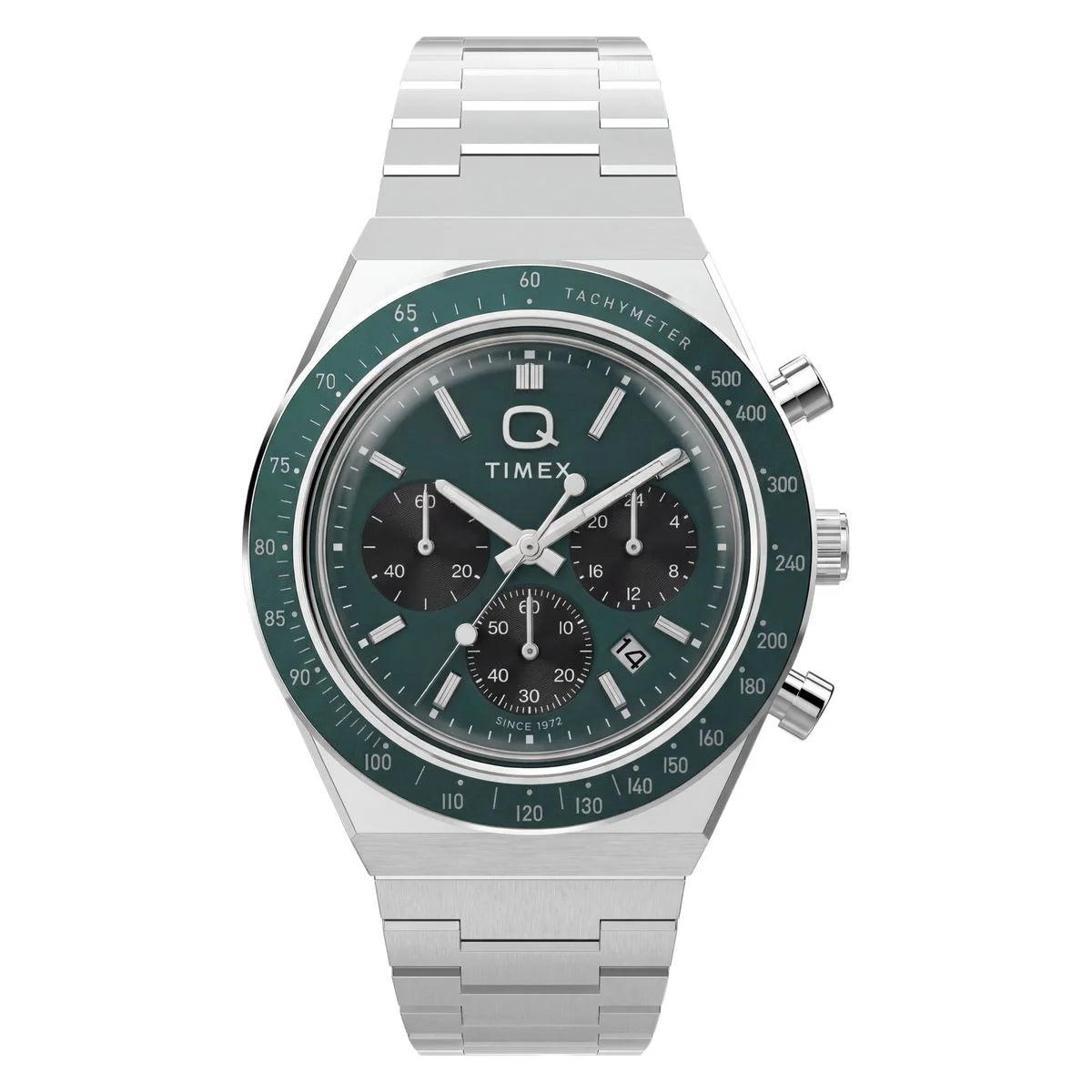 Timex Q Round 40mm Green Dial Analog Men Watch - TW2Y88500UJ