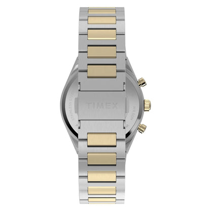 Q Timex Quartz Gold Dial Analog Chronograph Men's Watch TW2Y92300UJ