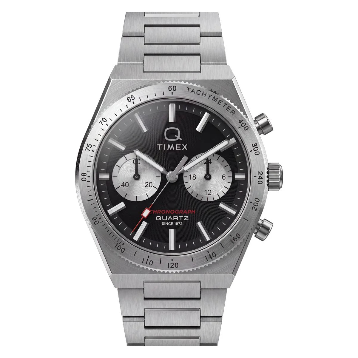 Q Timex Quartz Black Dial Analog Chronograph Men's Watch TW2Y93200UJ