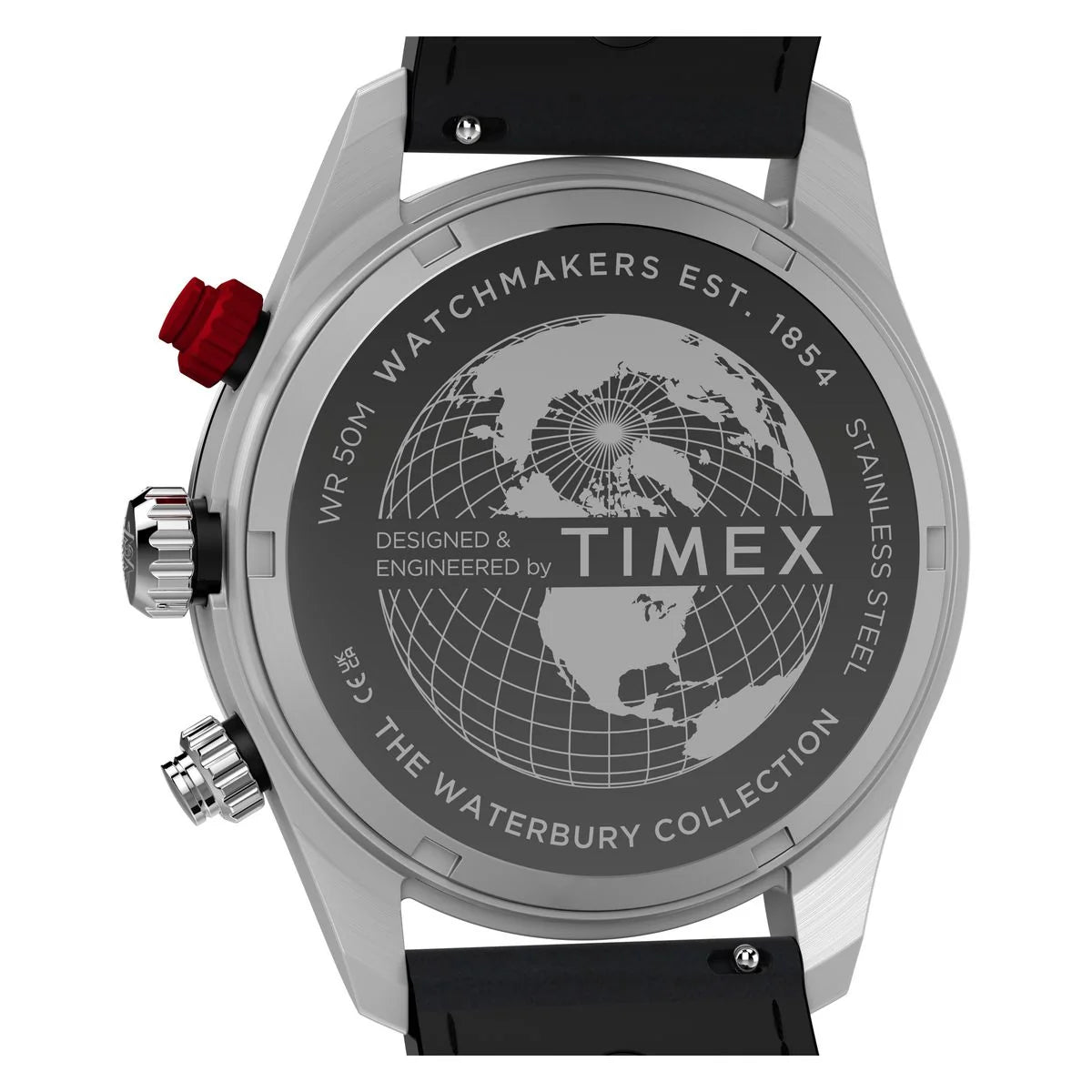 Timex Waterbury Black Dial Analog Chronograph Men's Watch TW2Y93300UJ