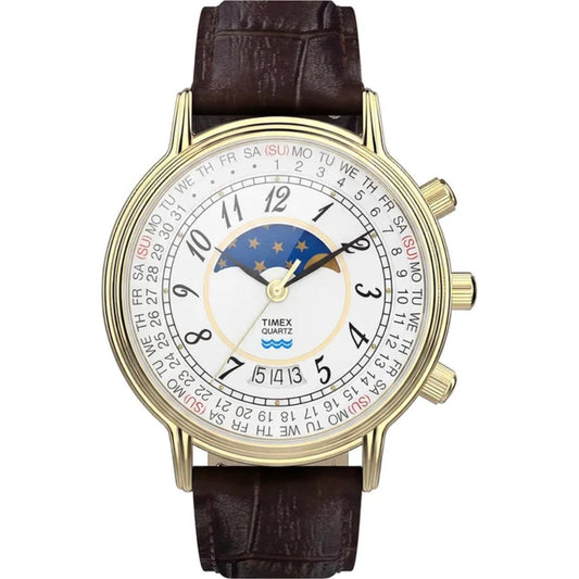 Timex 1990 Moon Phase and Calendar Dial Reissue Men's Watch TW2Y99000UJ