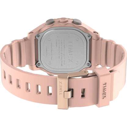 Timex Global Pink Dial Silicone Strap Digital Unisex Watch TW5M35700UJ