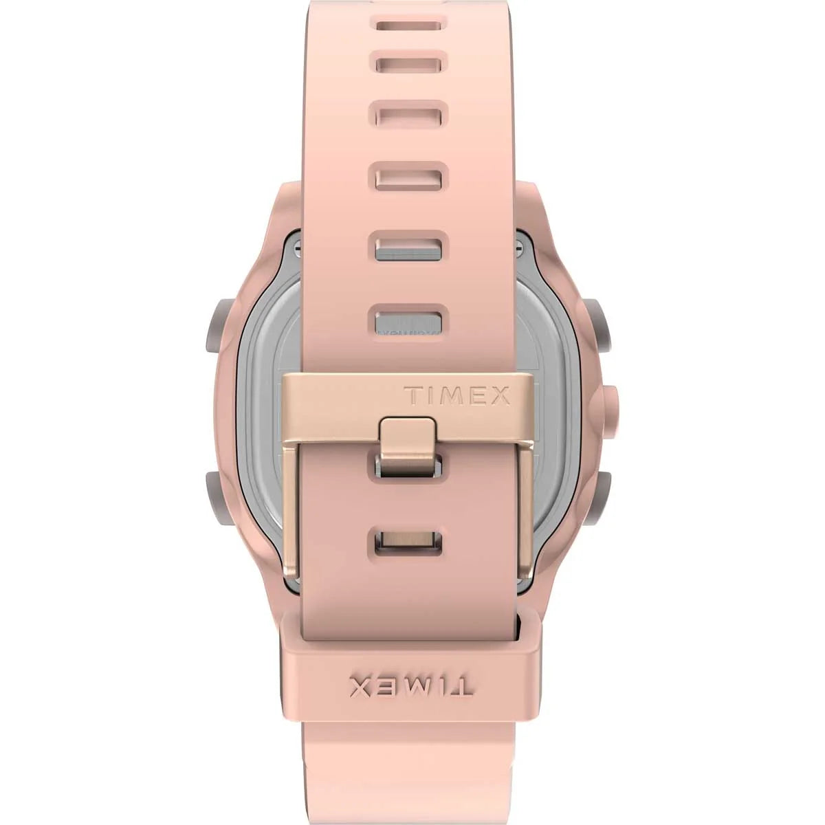 Timex Global Pink Dial Silicone Strap Digital Unisex Watch TW5M35700UJ