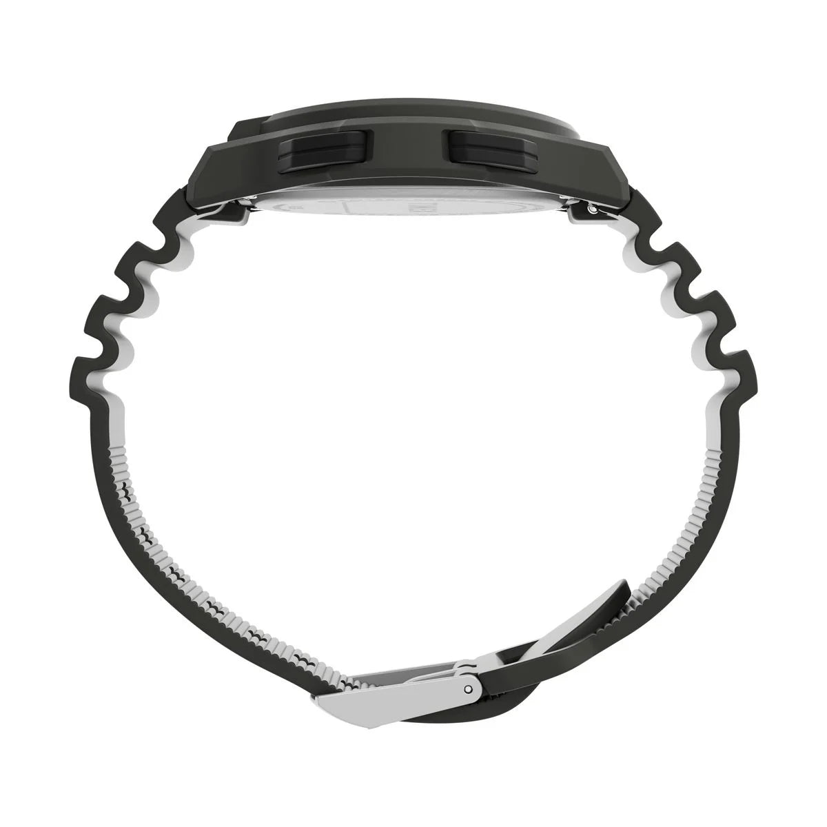 Timex Quartz Black Round Dial Digital Men's Watch - TW5M74000UJ