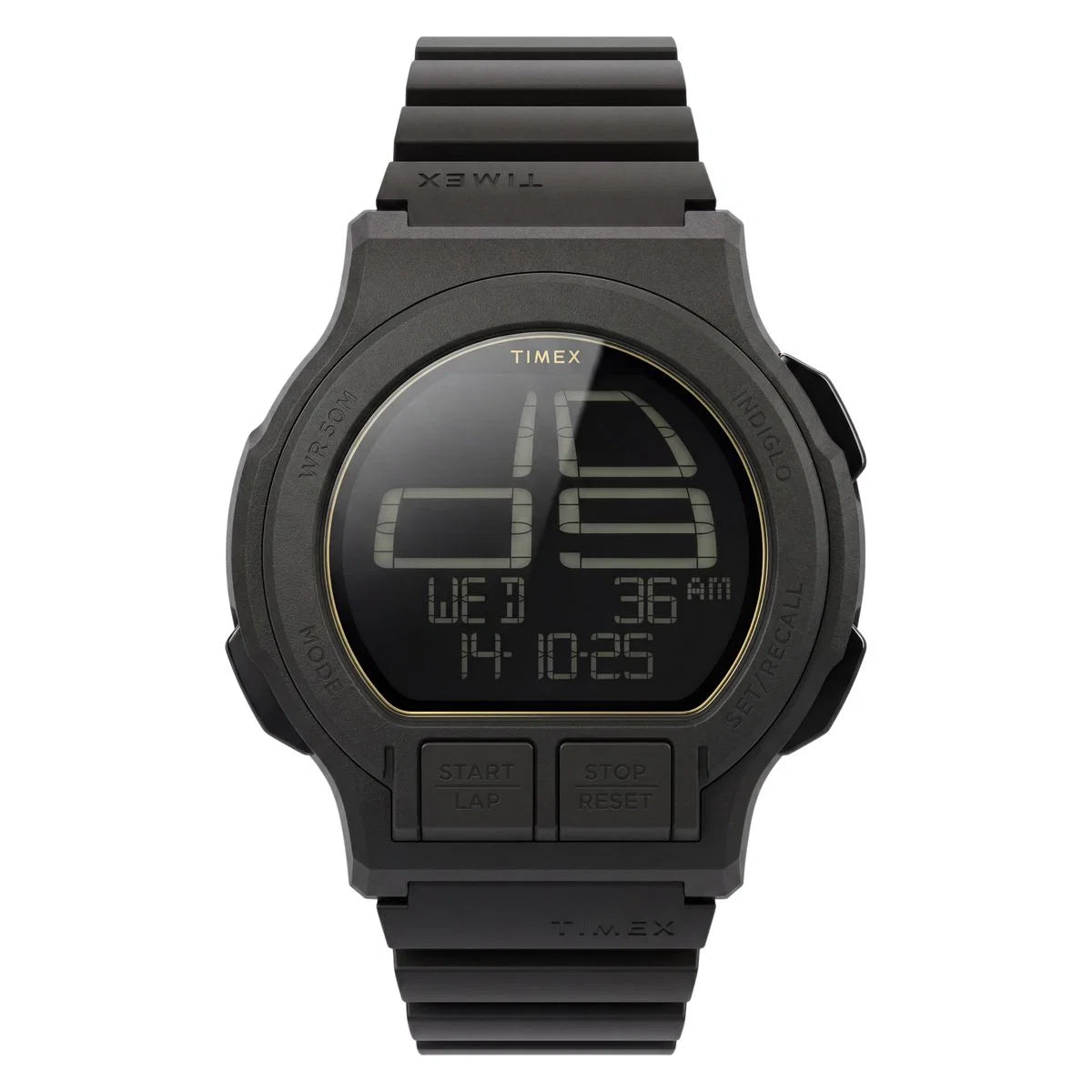 Timex Quartz Black Round Dial Digital Men's Watch - TW5M74000UJ