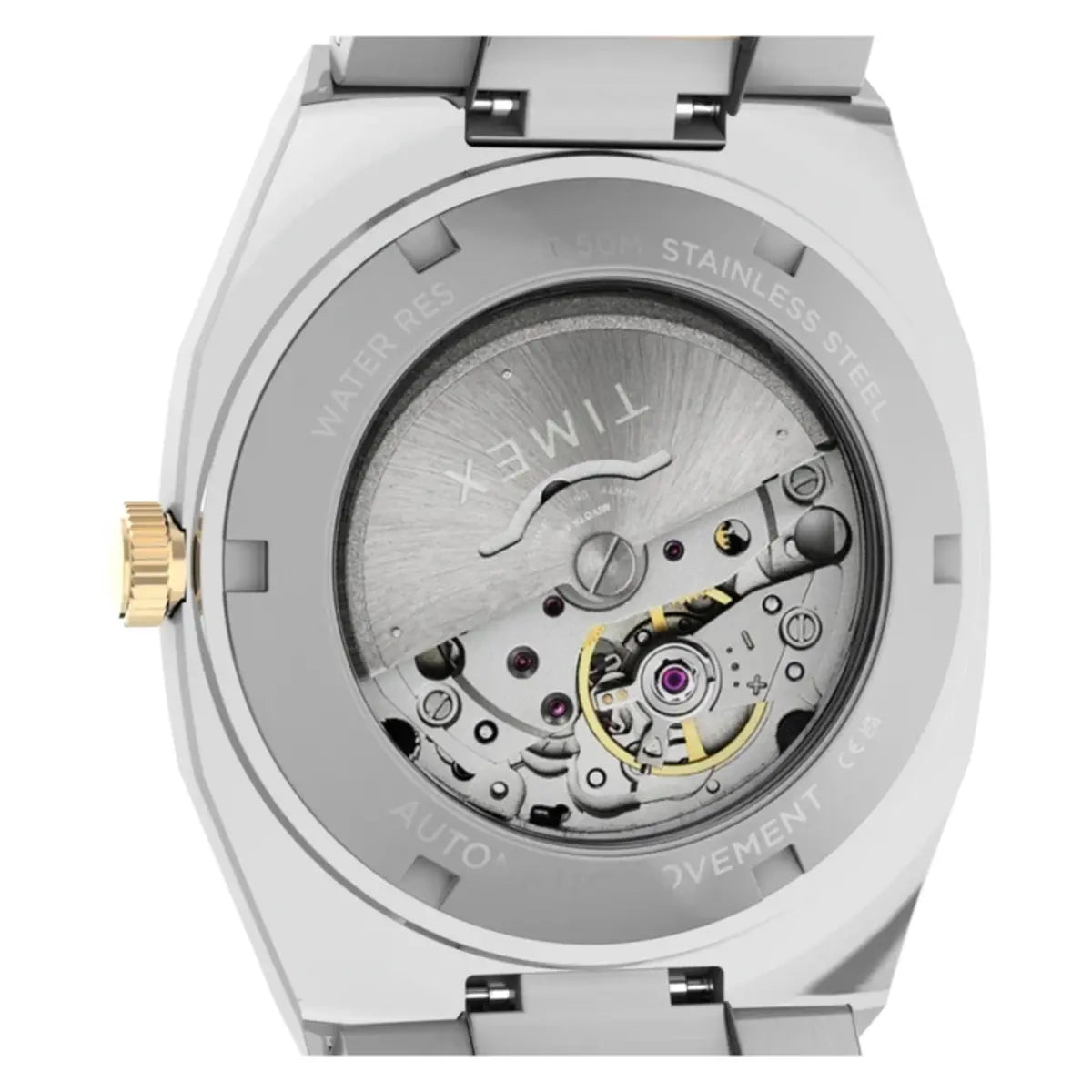 Timex E Line Silver Dial Analog Automatic Men's Watch TW6A00600