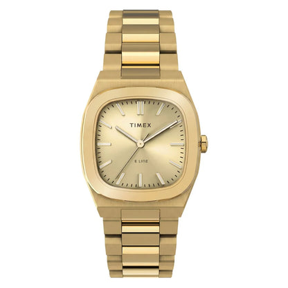 Timex Quartz Square Champagne Dial Analog Women's Watch TW6A00900UJ