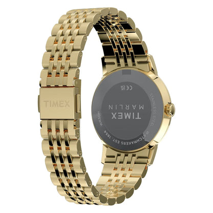 Timex Marlin Round 34mm Champagne Dial Analog Unisex Watch - TW6A04000UJ